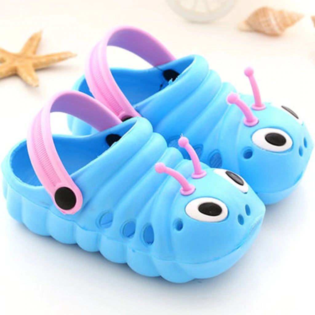 Soft Eva Material Blue Caterpillar Crocs For Kids The Bobo Store